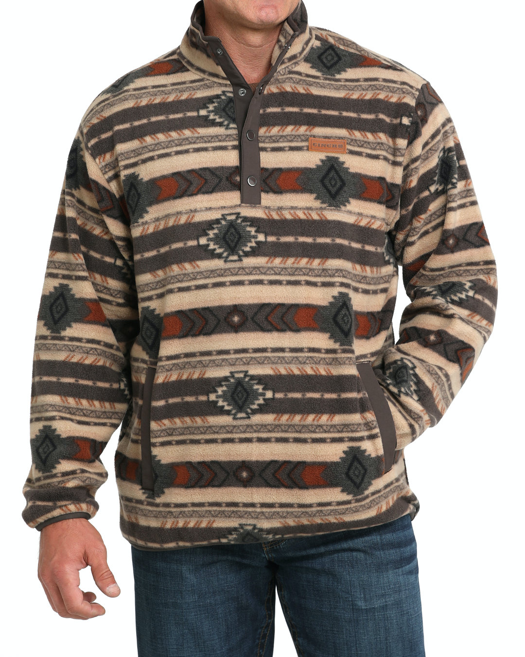MENS POLAR FLEECE OW25-BROWN