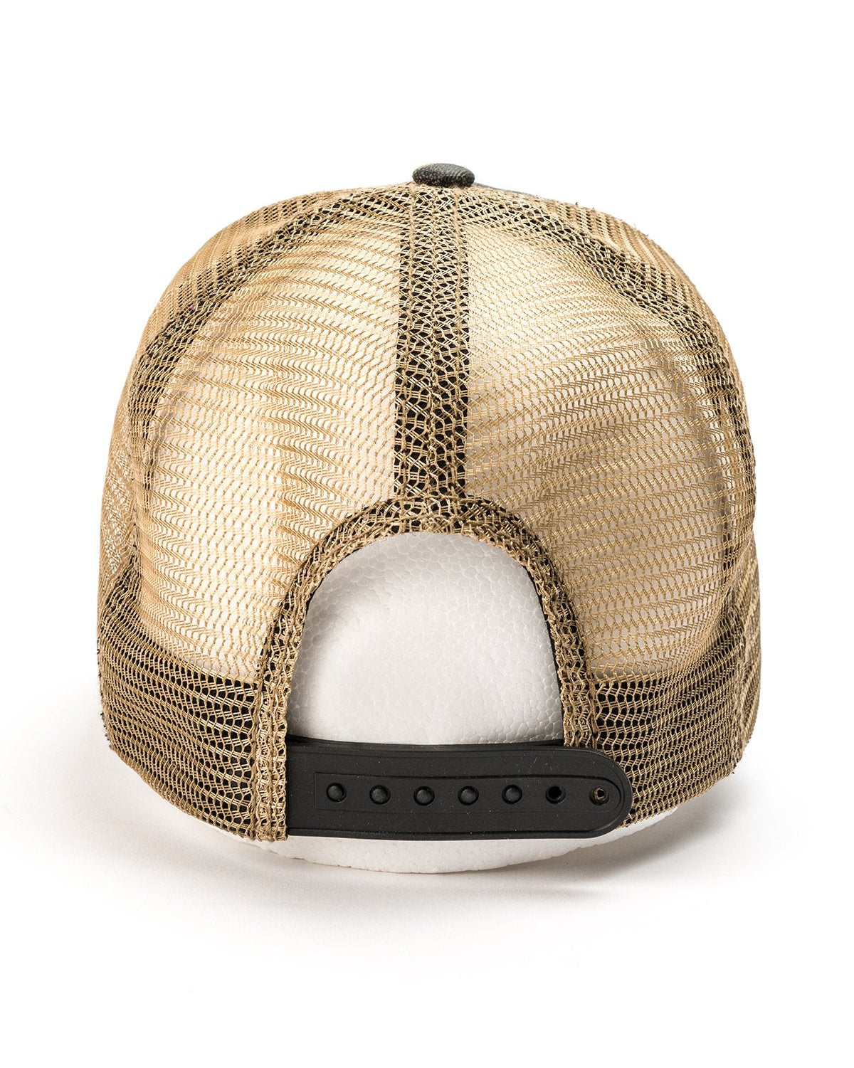 Men's Trucker Cap Camo with Leather Patch Logo