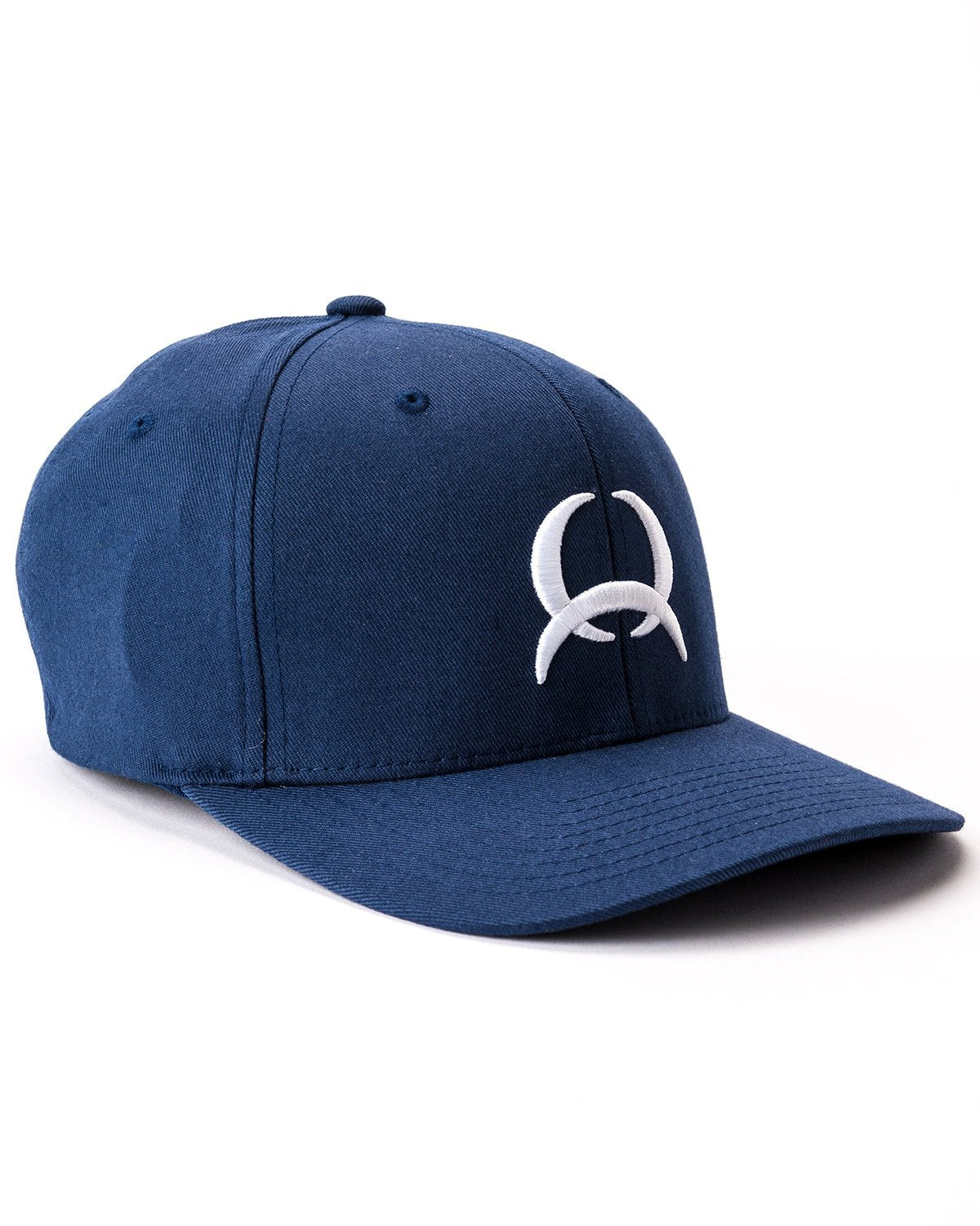 Men's Fitted FlexFit Lead Don't Follow with Tech Logo - Navy