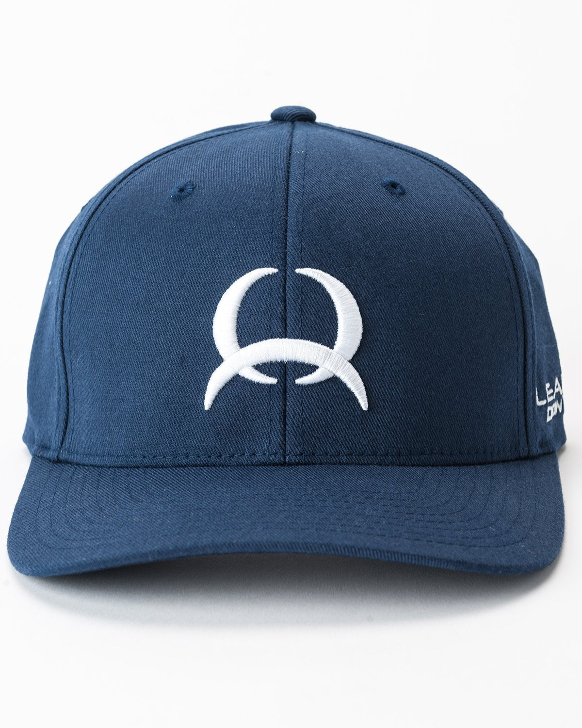 Men's Fitted FlexFit Lead Don't Follow with Tech Logo - Navy