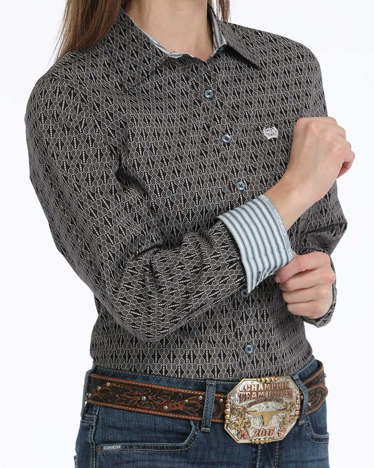 Women’s Arena Fit Button-Down Western Shirt