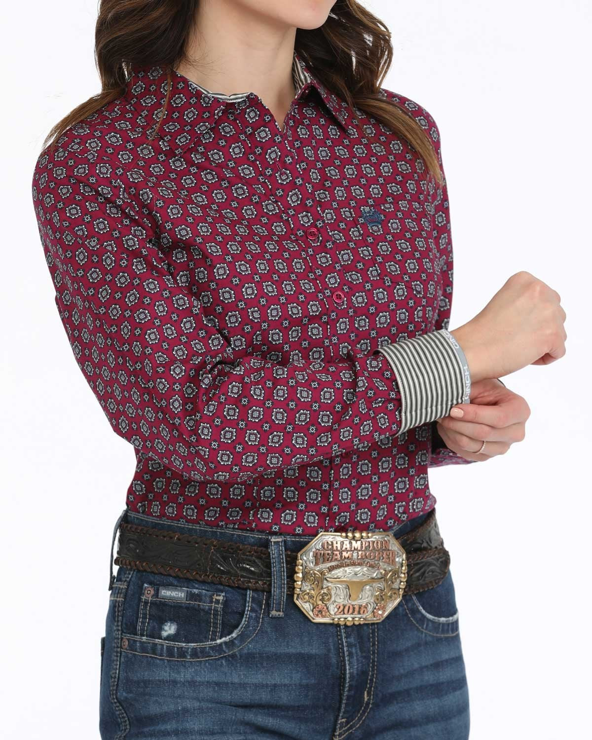Women’s Arena Fit Button-Down Western Shirt