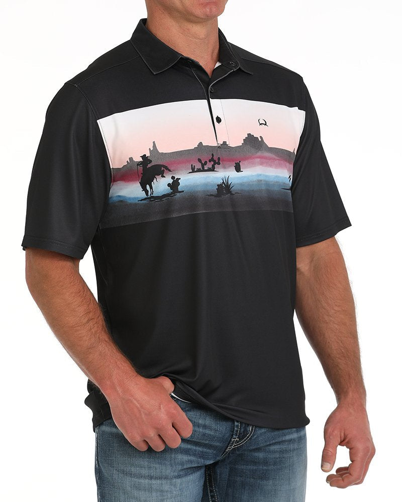 Men's Wild West Polo - Black