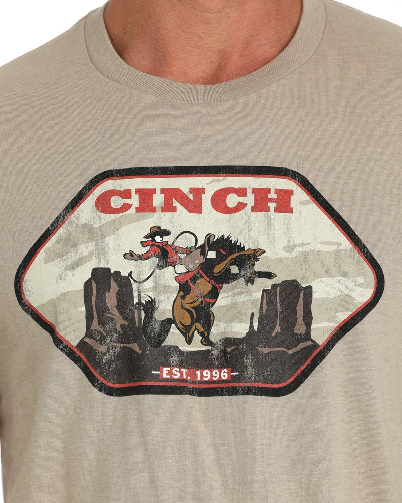 Men's Cinch Cowboy Tee - Tan