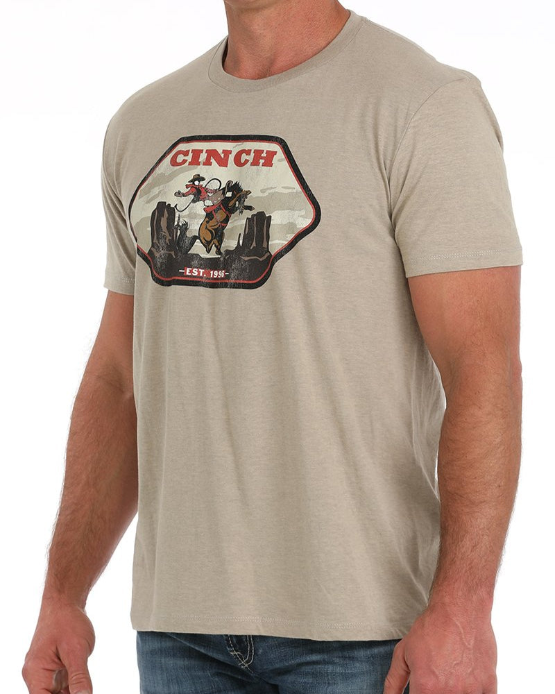 Men's Cinch Cowboy Tee - Tan