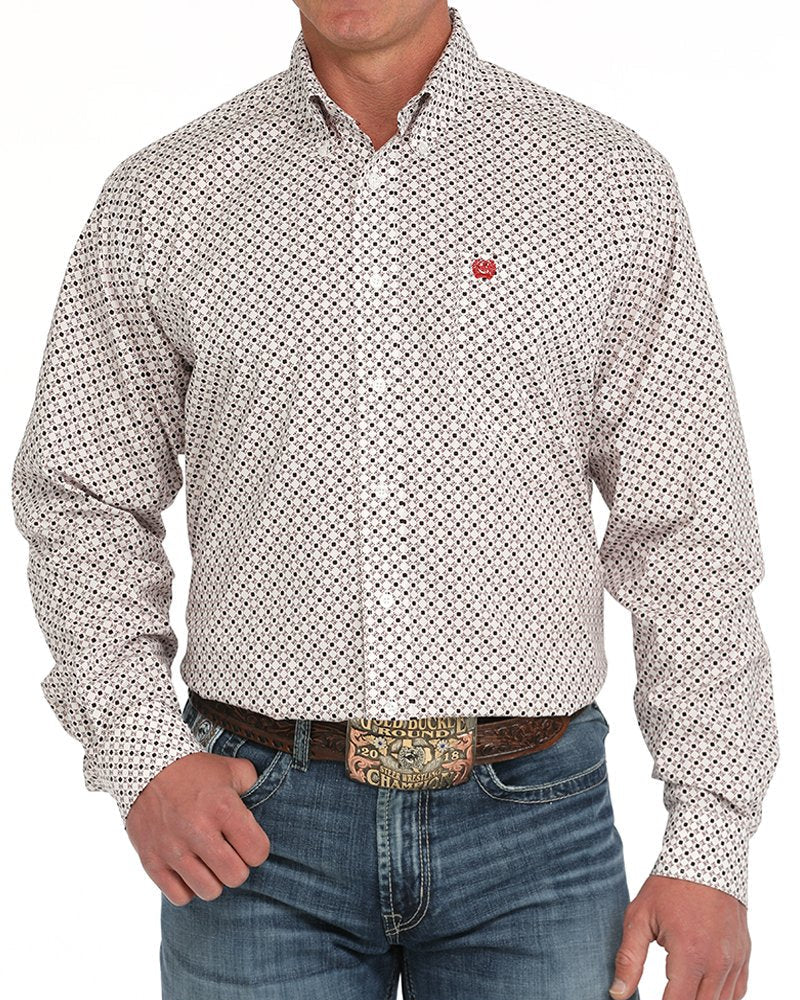 Men's Stretch Classic Fit Button-Down Western Shirt