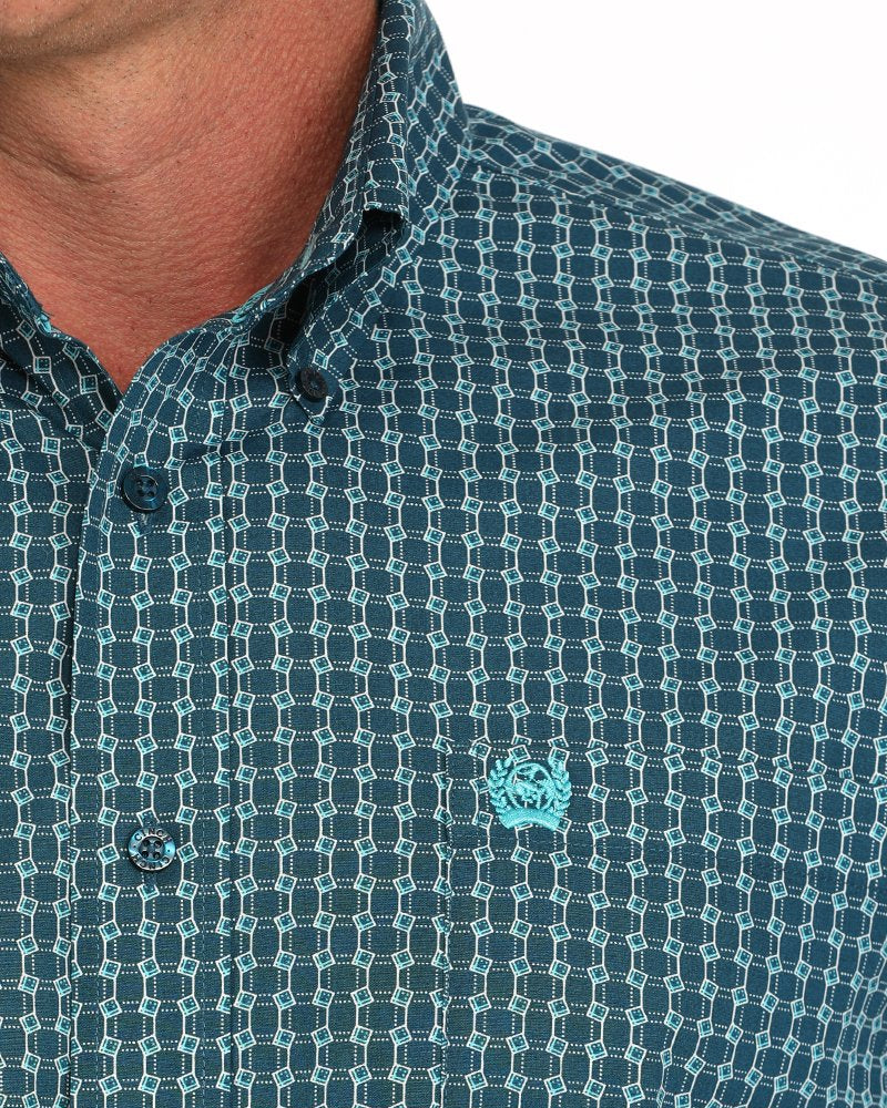 Men's Classic Fit Button-Down Western Shirt