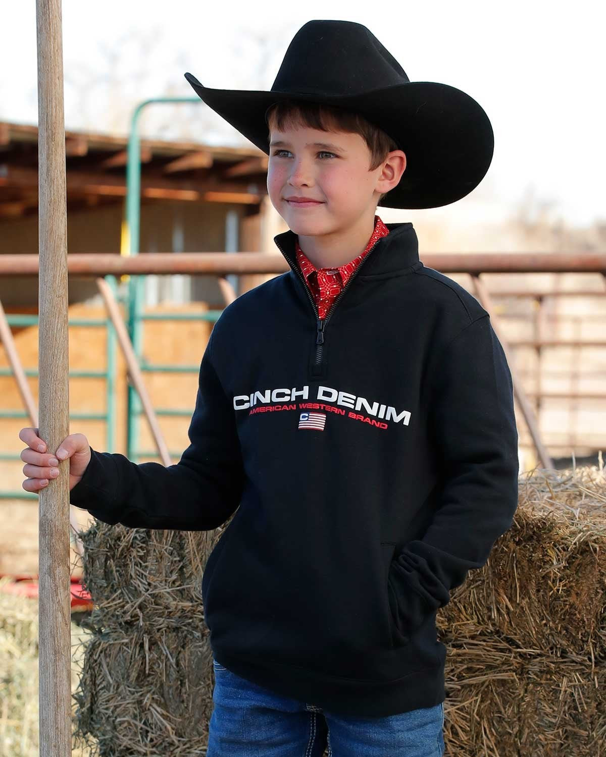 Boy's 1/4 Zip Pullover **Final Sale** - Main Image