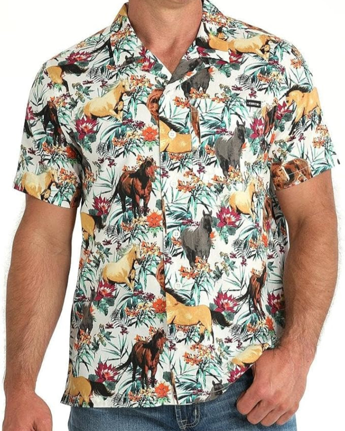 Men's Hawaiian Horse Camp Shirt