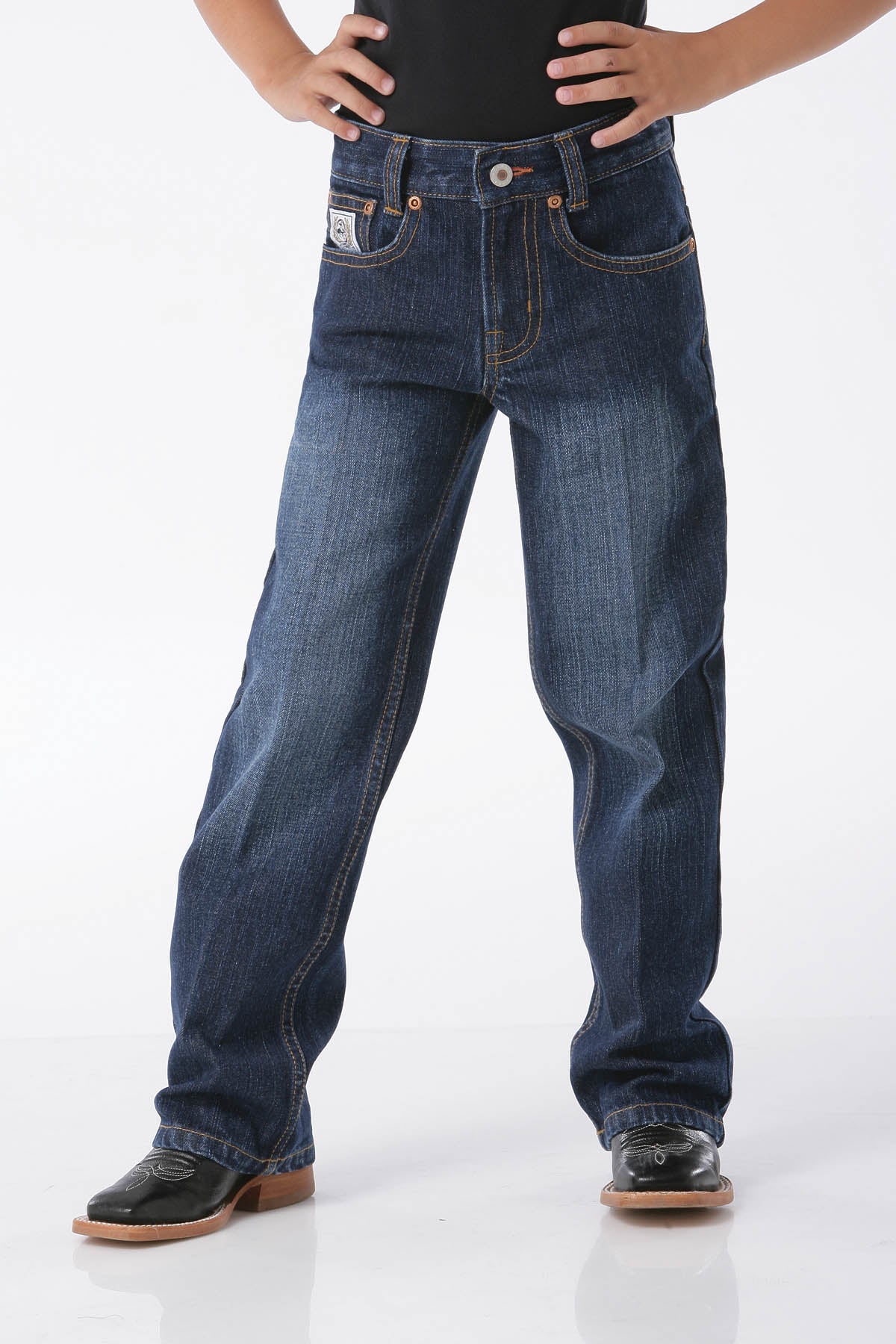 LITTLE BOYS WHITE LABEL SLIM FIT - DARK STONEWASH