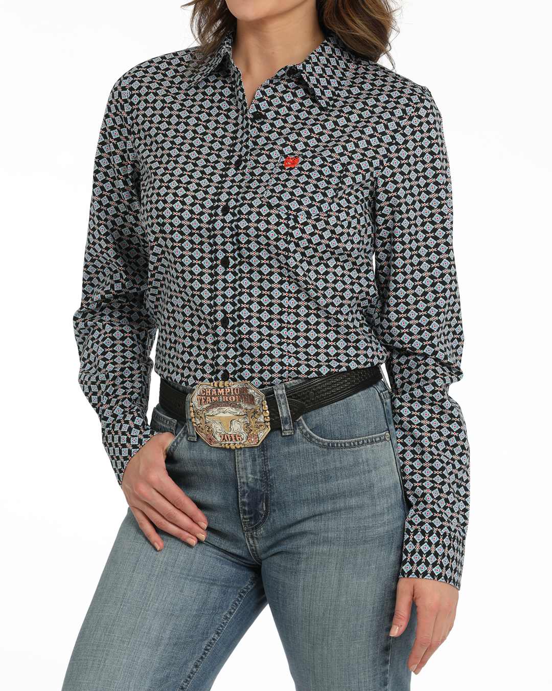 Women's Arena Fit Button-Down Western Shirt