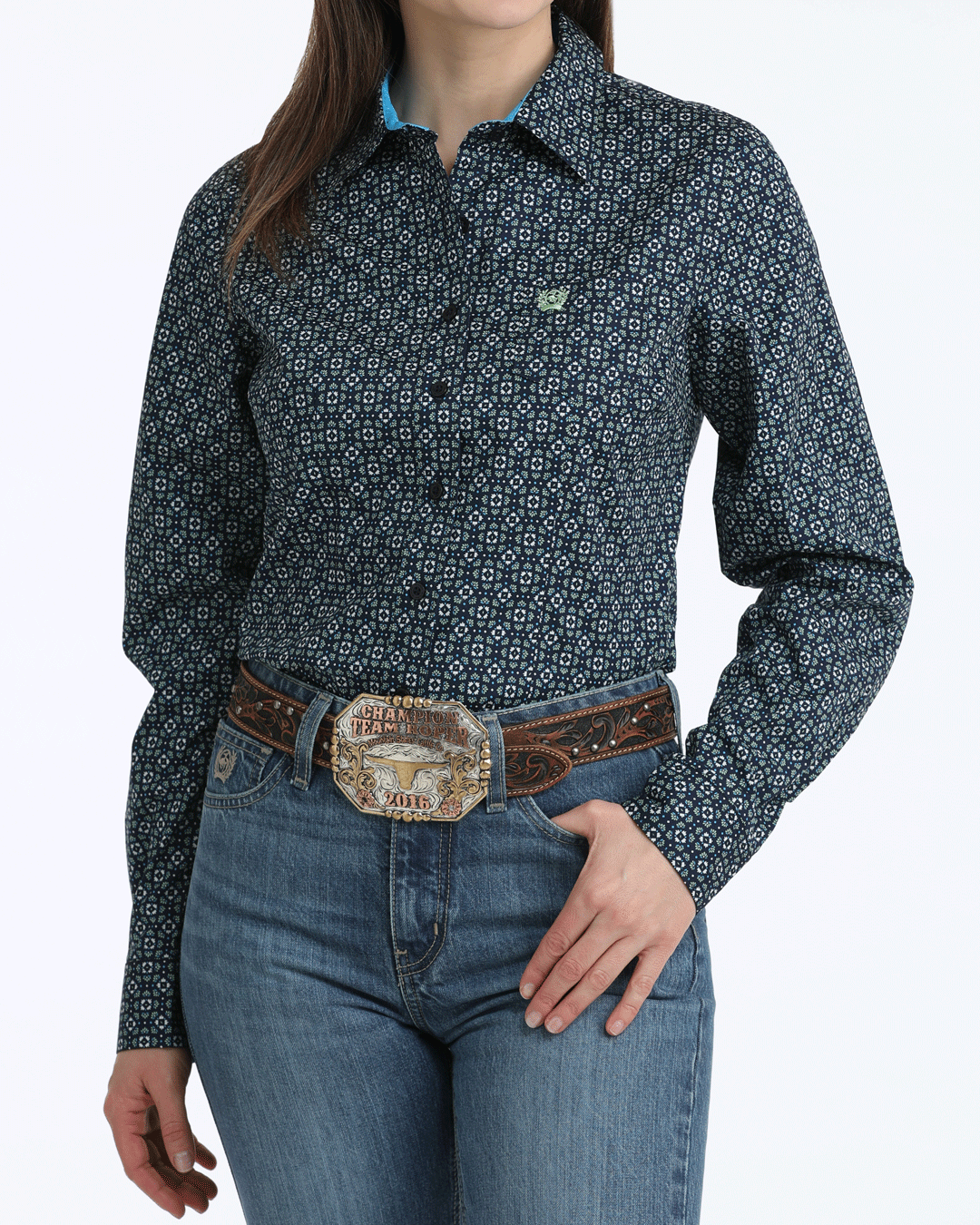 Women’s Stretch Arena Fit Button-Down Western Shirt