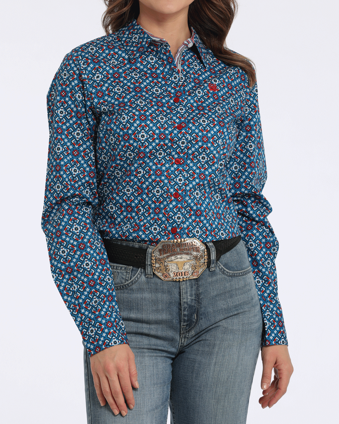 Women's Arena Fit Button-Down Western Shirt