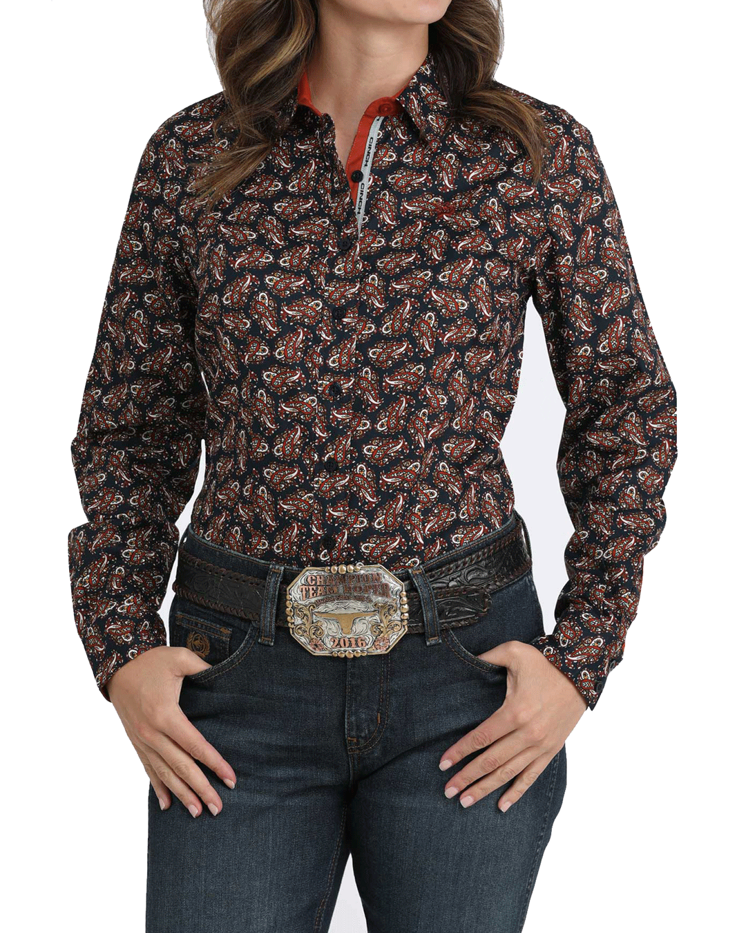 Women’s Arena Fit Button-Down Western Shirt