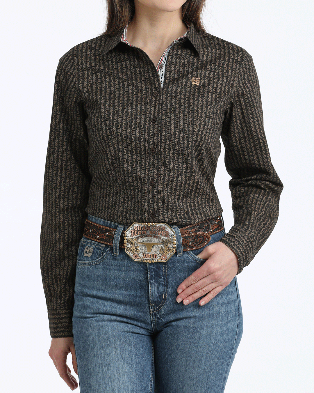 Women’s Arena Fit Button-Down Western Shirt