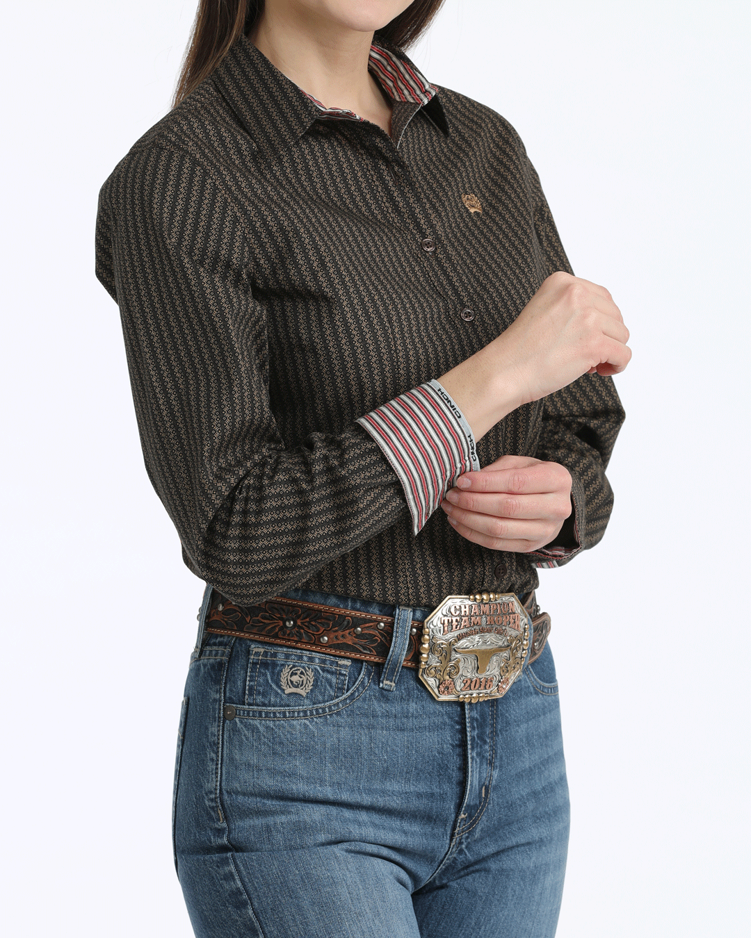 Women’s Arena Fit Button-Down Western Shirt