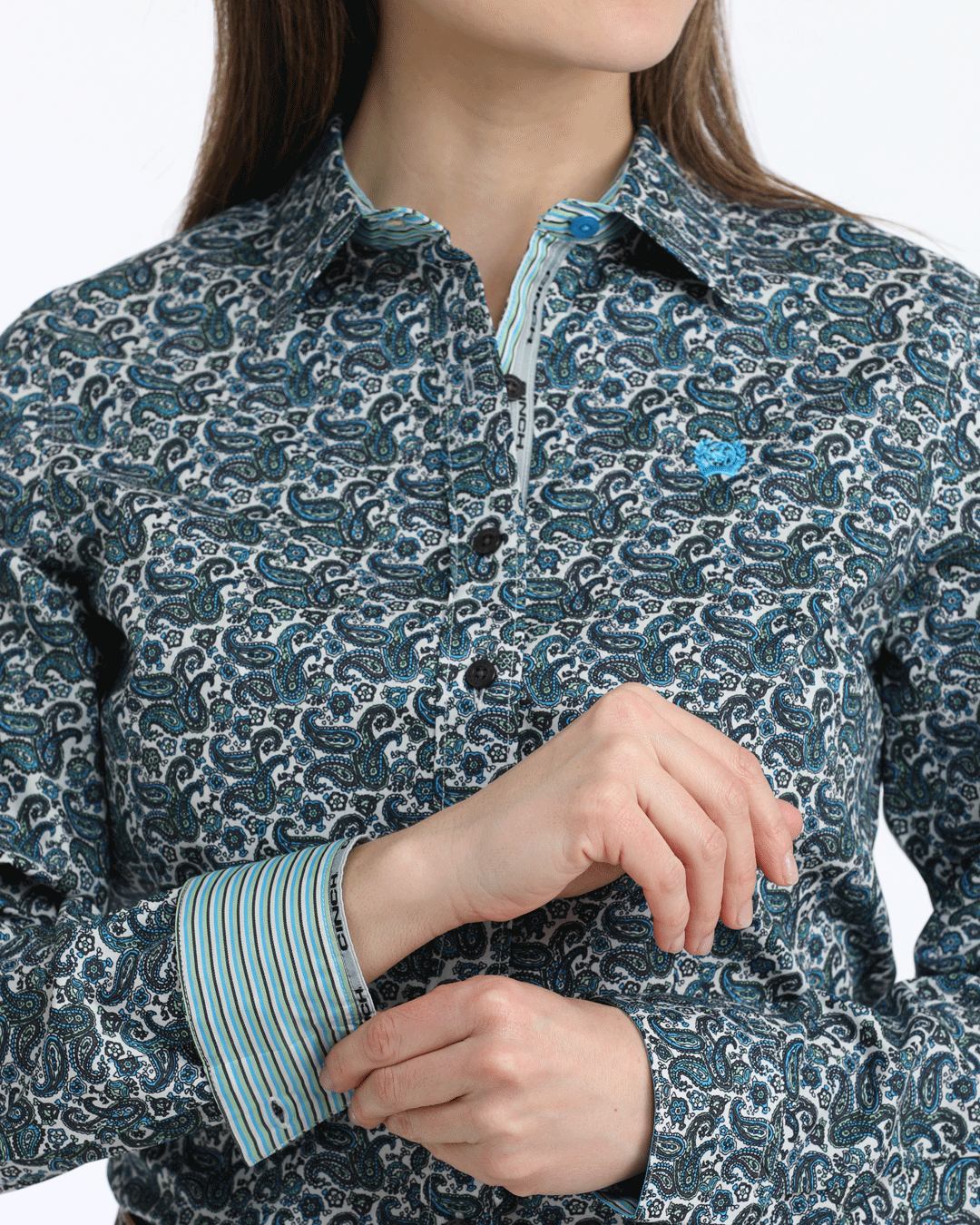 Women’s Arena Fit Button-Down Western Shirt