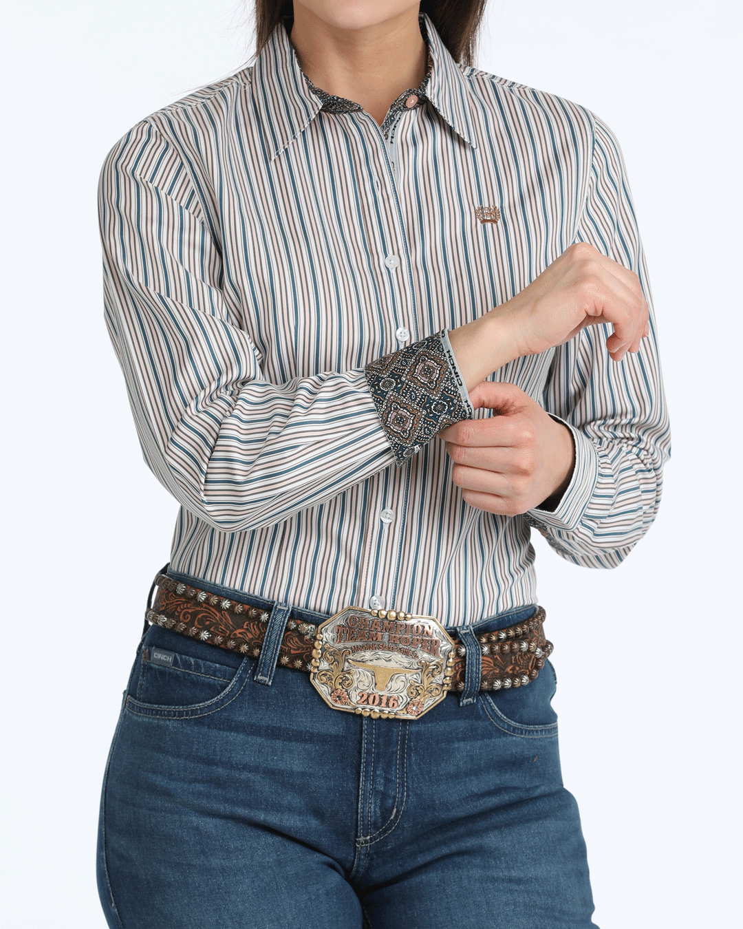 Women’s TENCEL™ Arena Fit Button-Down Western Shirt