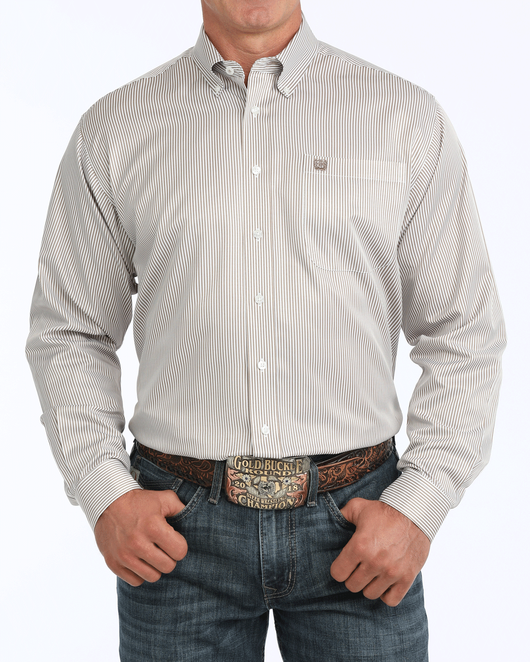 Men’s TENCEL™ Classic Fit Button-Down Western Shirt
