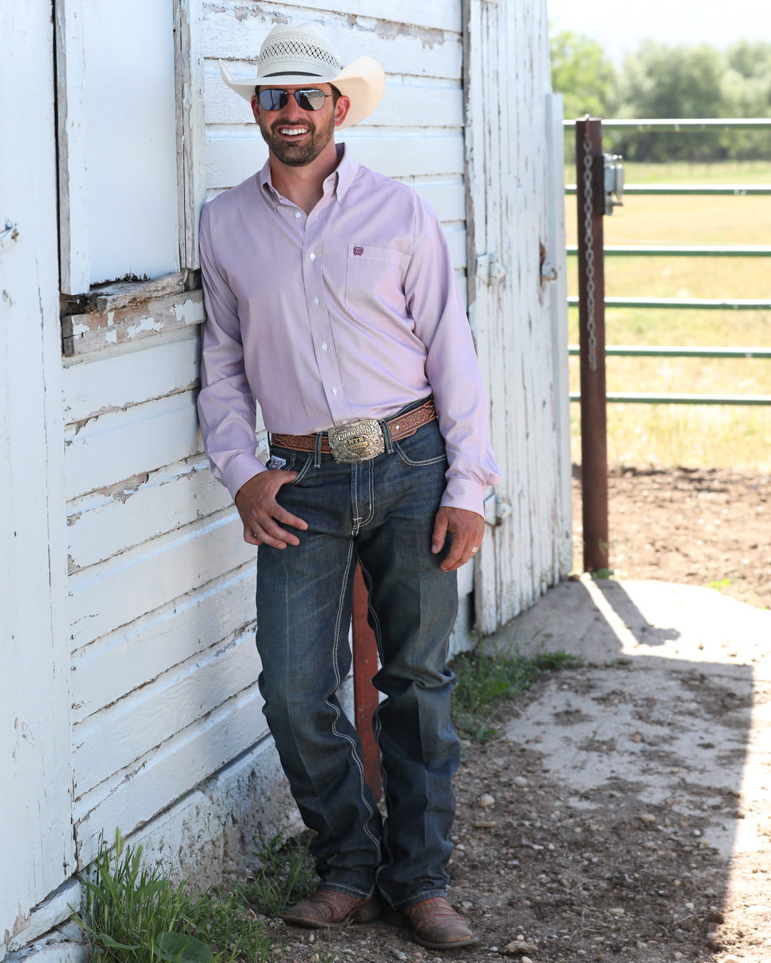 Men’s TENCEL™ Classic Fit Button-Down Western Shirt