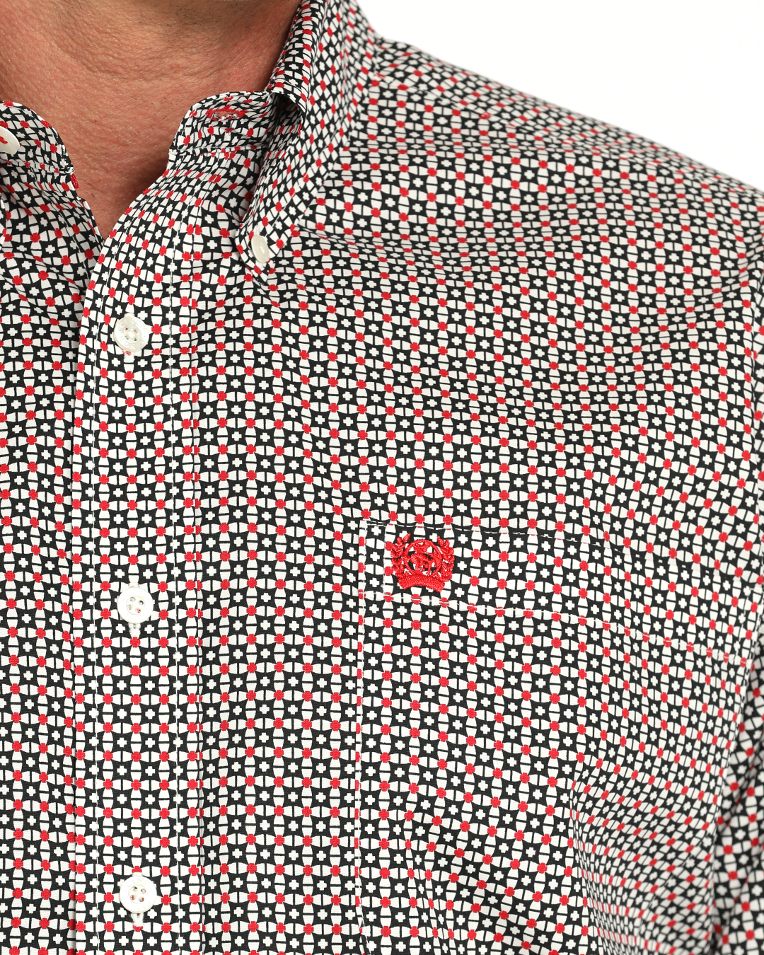 Men's Stretch Classic Fit Button-Down Western Shirt