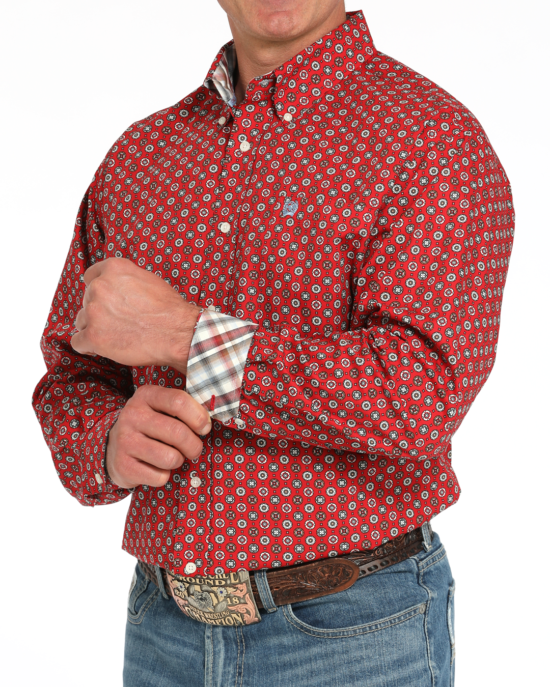 Men's Classic Fit Button-Down Western Shirt