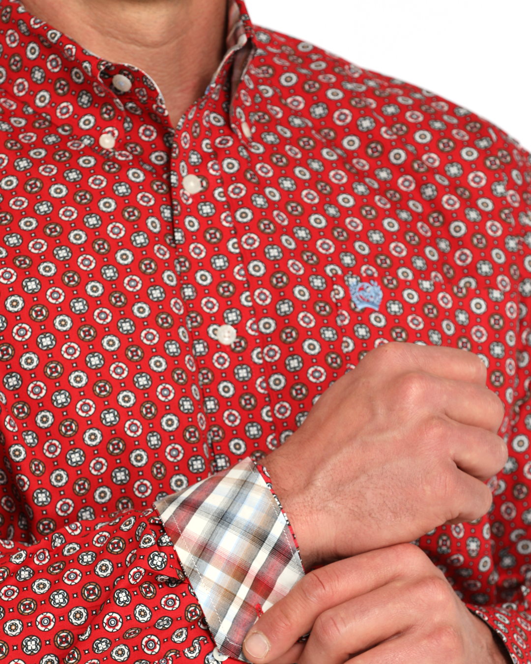 Men's Classic Fit Button-Down Western Shirt