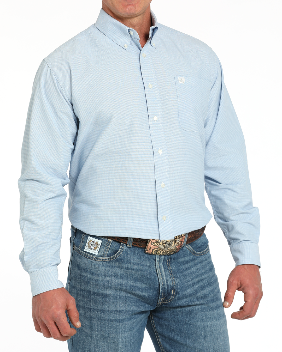 Men's Classic Fit Button-Down Western Shirt