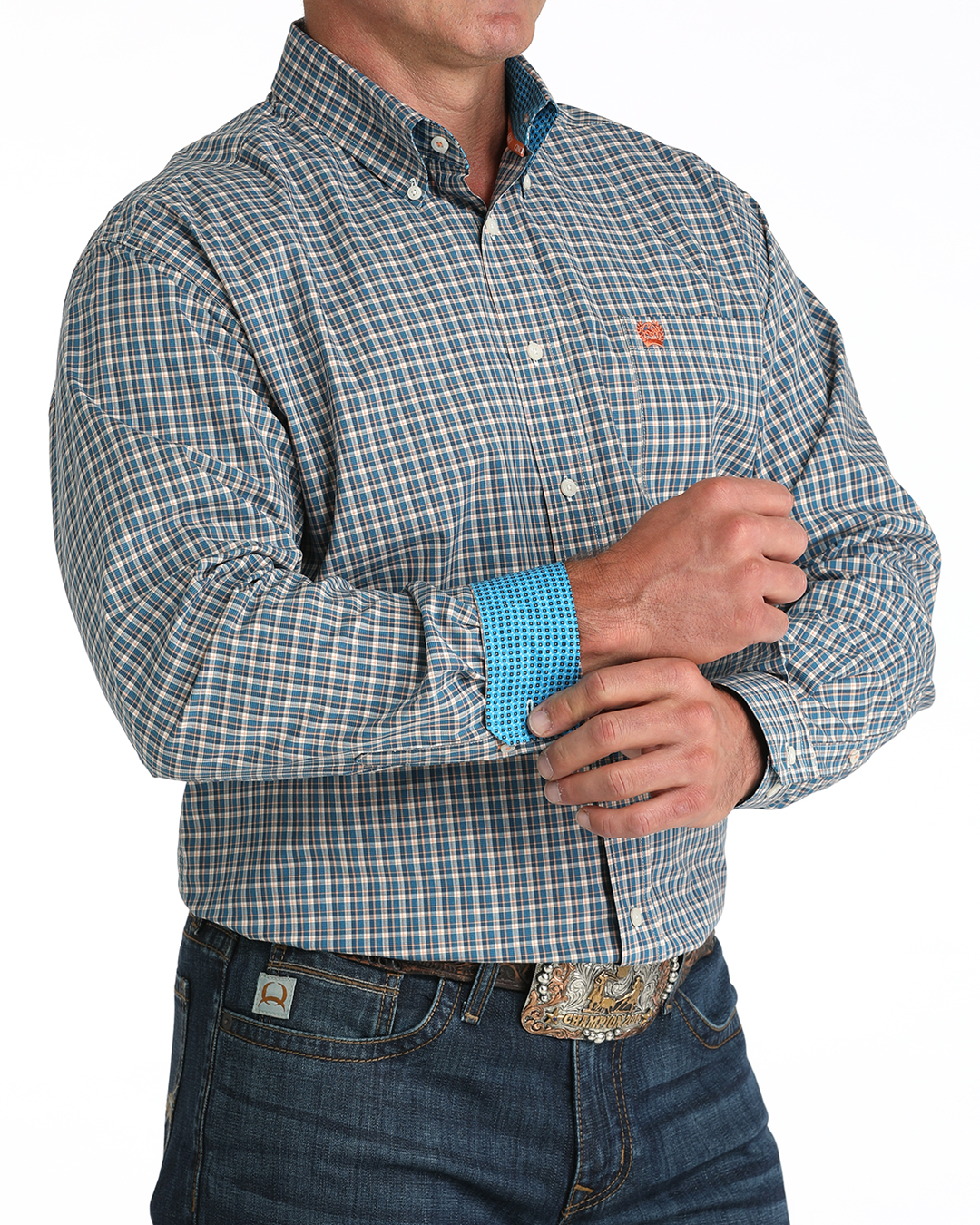 Men's Classic Fit Button-Down Western Shirt