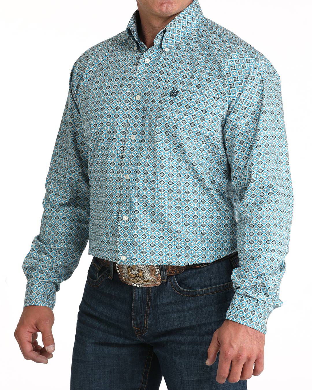 Men’s Classic Fit Button-Down Western Shirt