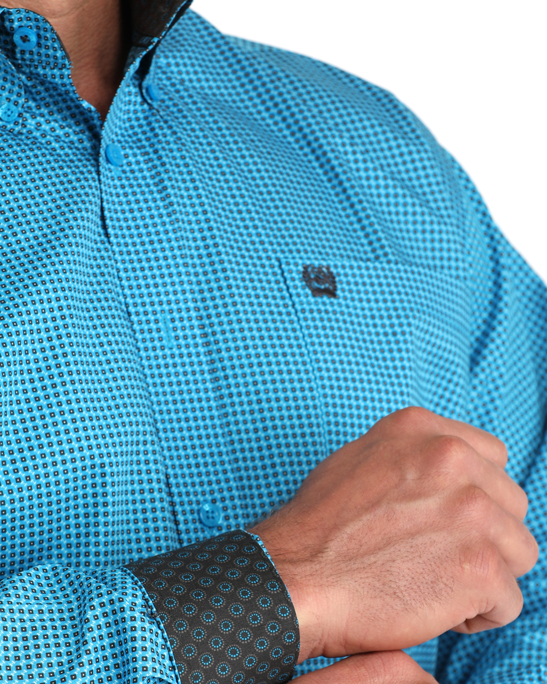 Men's Classic Fit Button-Down Western Shirt