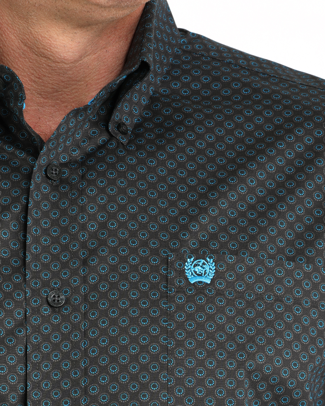 Men's Stretch Classic Fit Button-Down Western Shirt