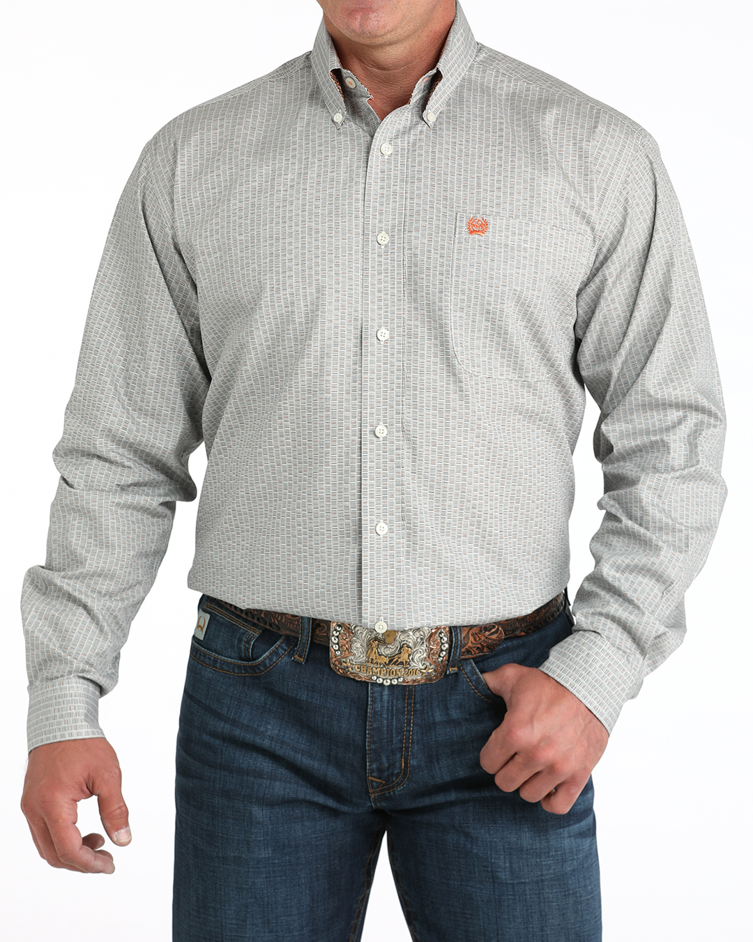 Men's Classic Fit Button-Down Western Shirt