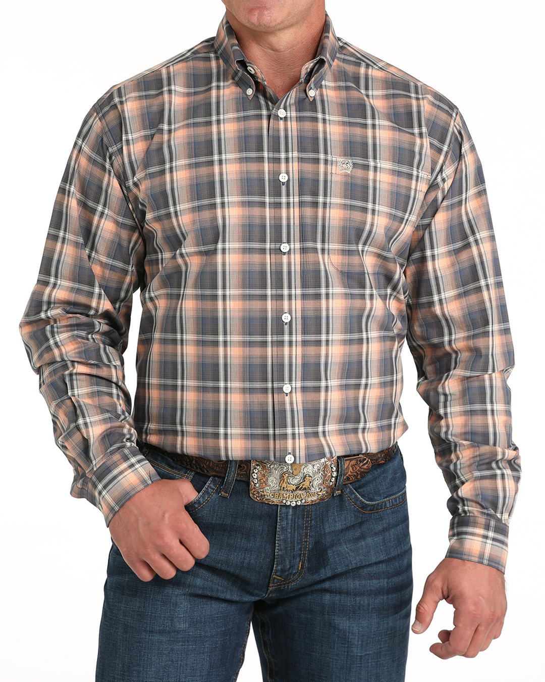Men’s Classic Fit Button-Down Western Shirt