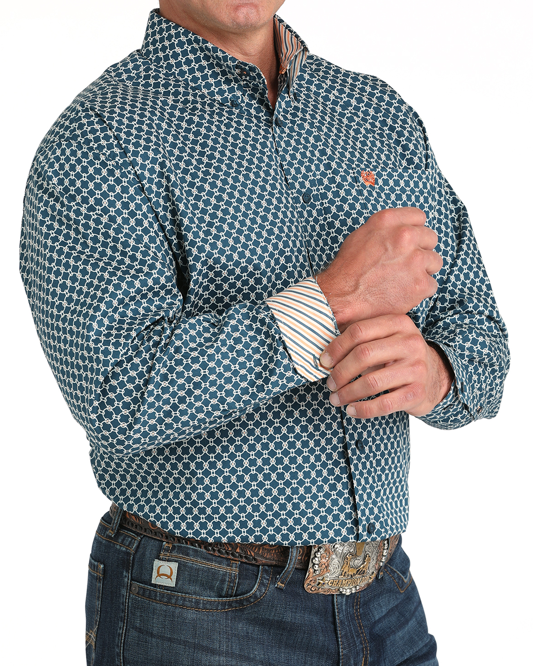 Men's Classic Fit Button-Down Western Shirt
