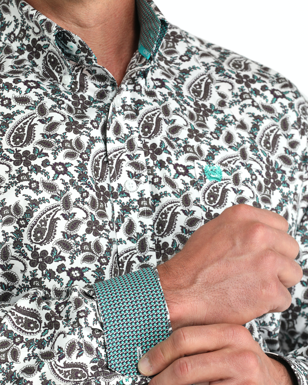 Men's Classic Fit Button-Down Western Shirt