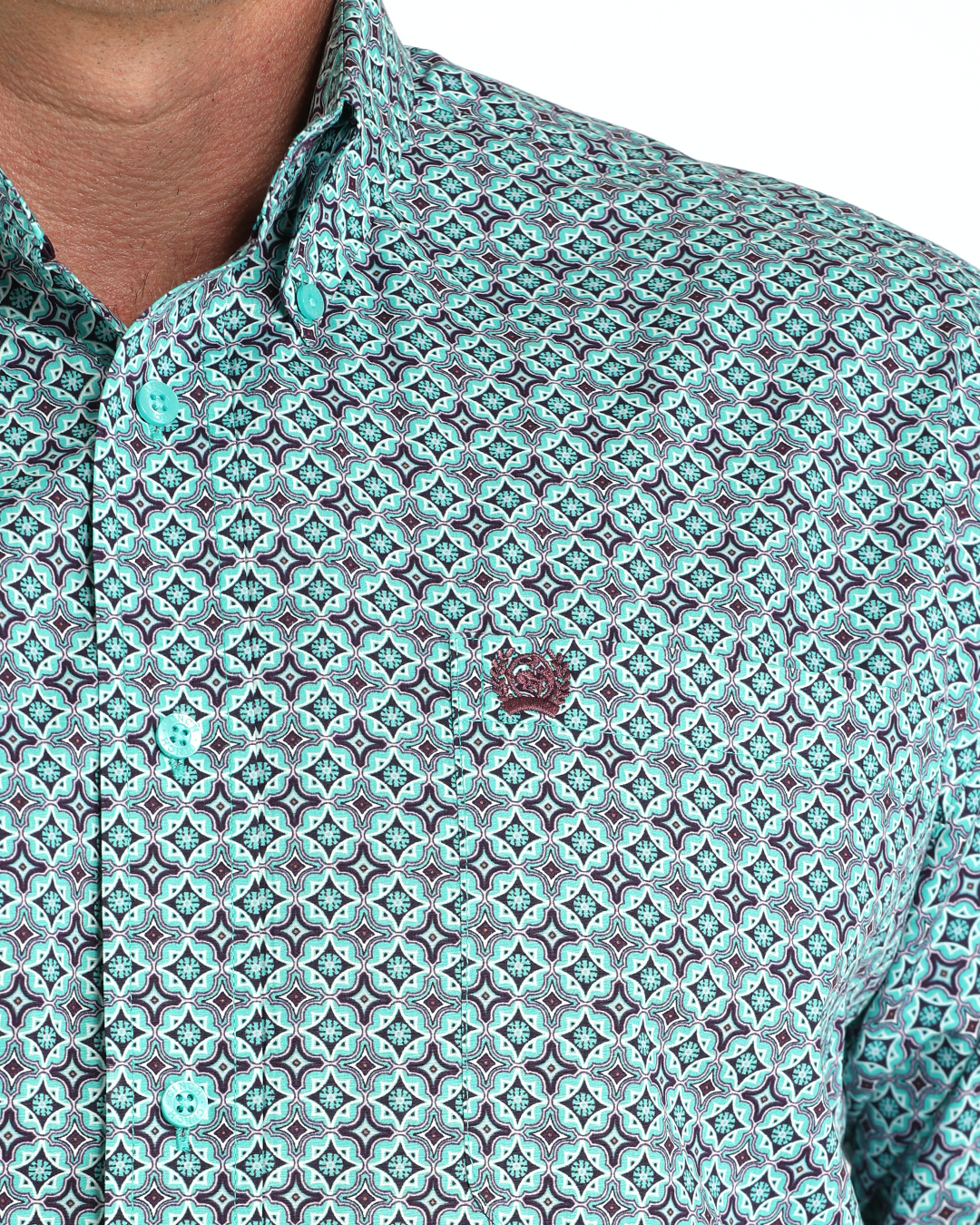 Men's Classic Fit Button-Down Western Shirt