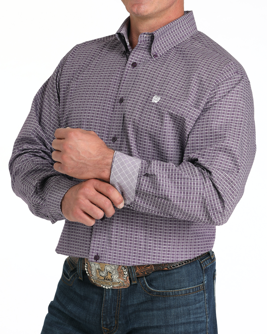 Men's Classic Fit Button-Down Western Shirt