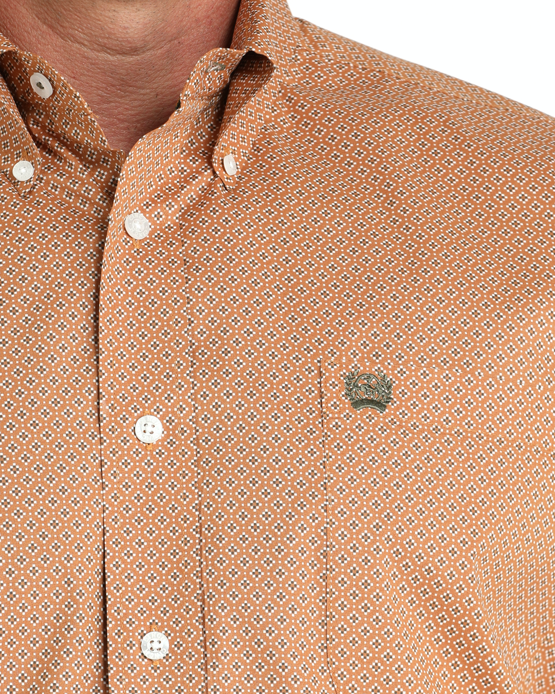 Men's Stretch Classic Fit Button-Down Western Shirt