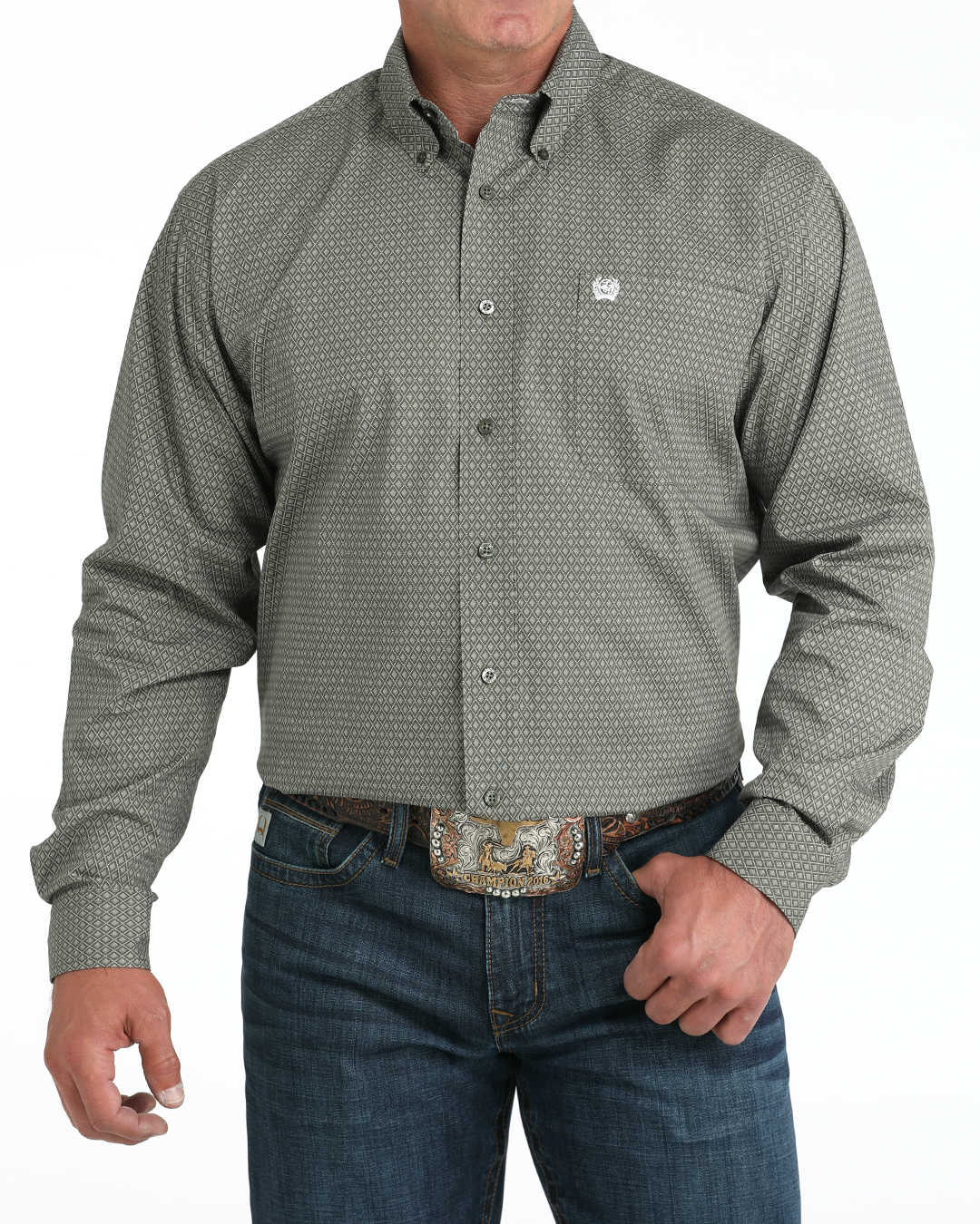 Men’s Classic Fit Button-Down Western Shirt