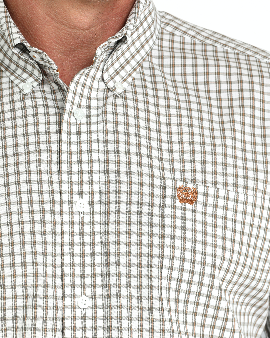 Men's Stretch Classic Fit Button-Down Western Shirt