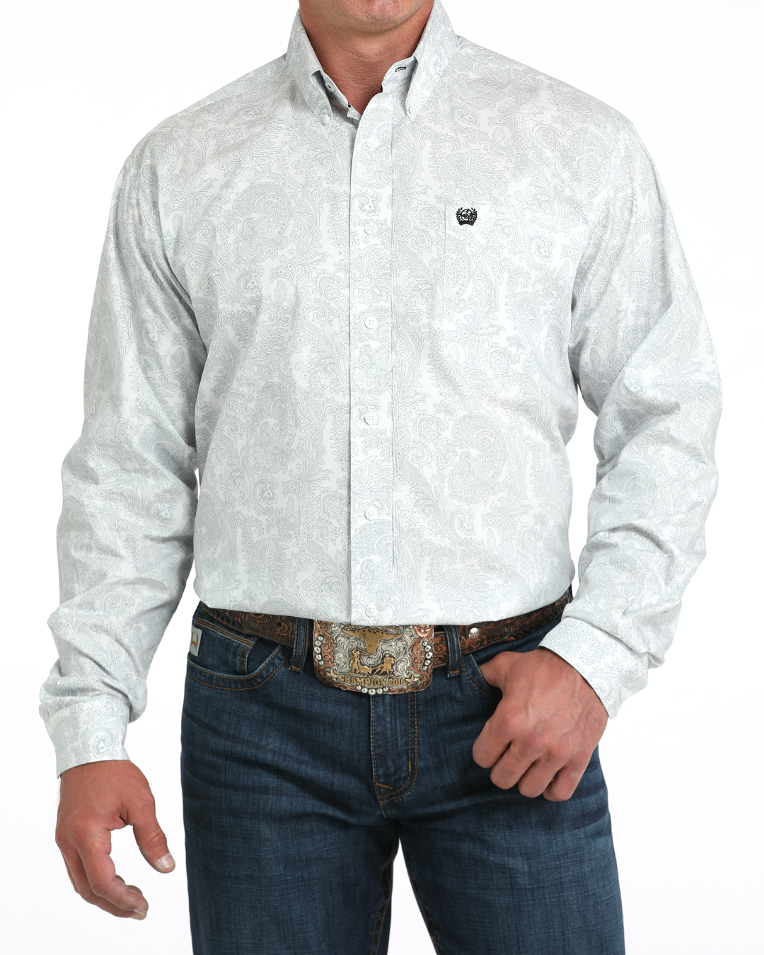 Men's Classic Fit Button-Down Western Shirt