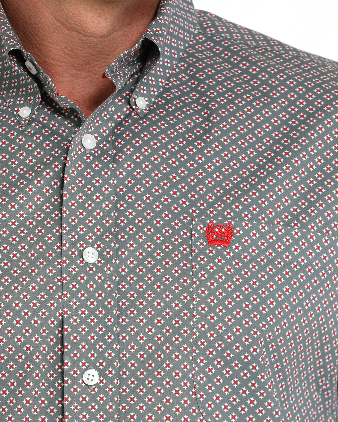 Men's Stretch Classic Fit Button-Down Western Shirt