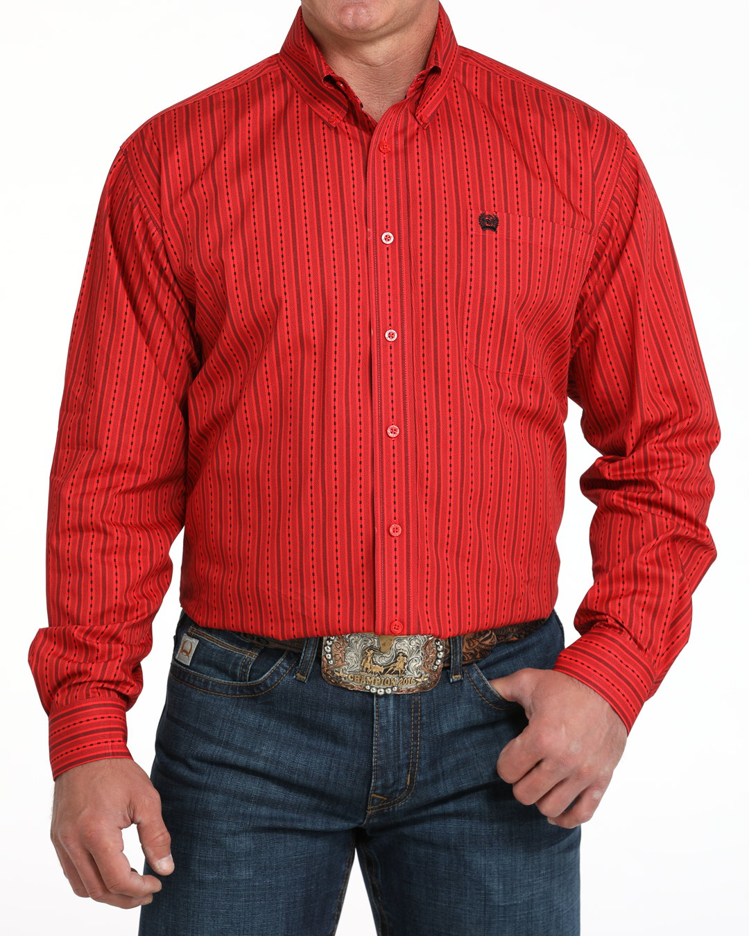 Men's Classic Fit Button-Down Western Shirt