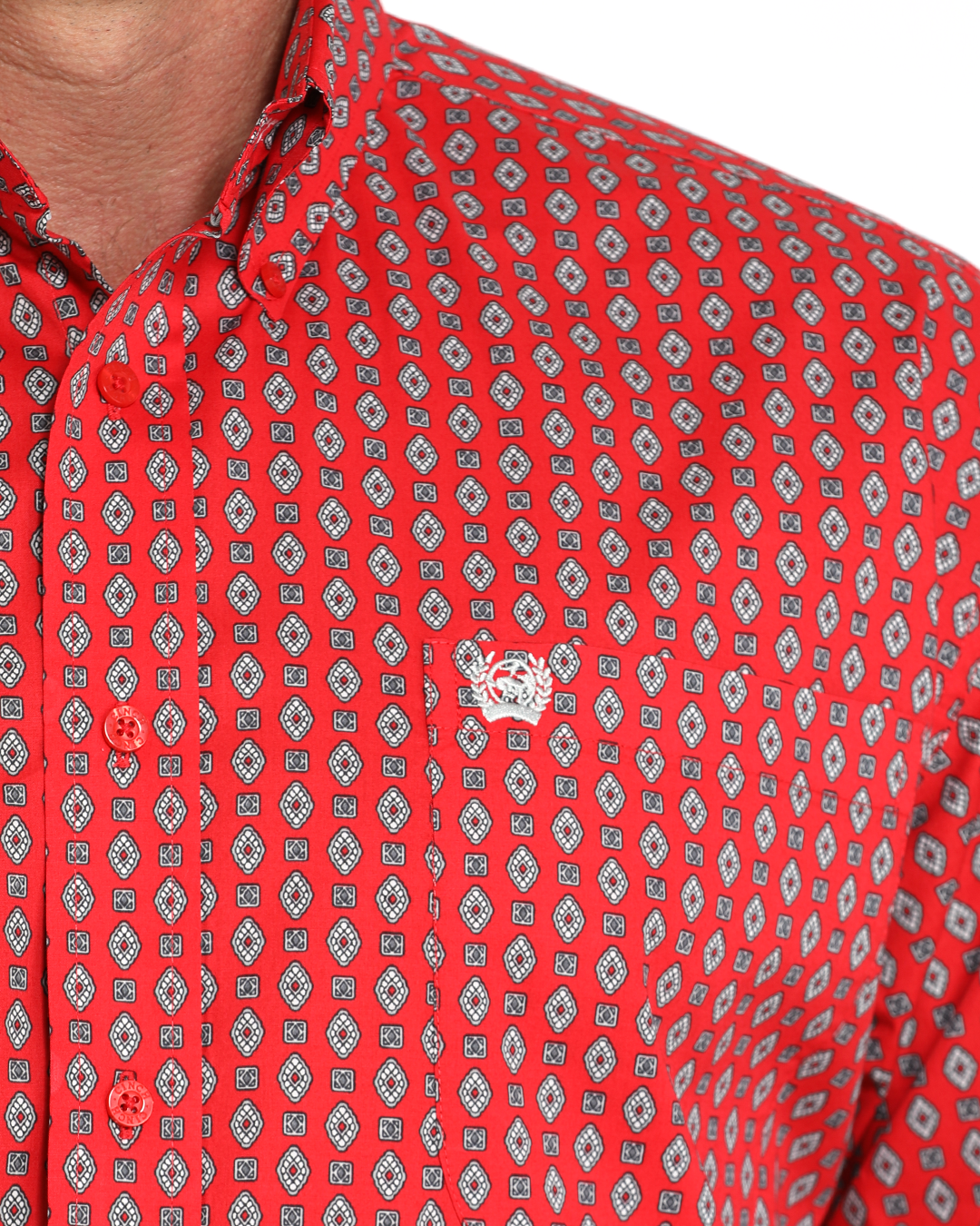 Men's Stretch Classic Fit Button-Down Western Shirt