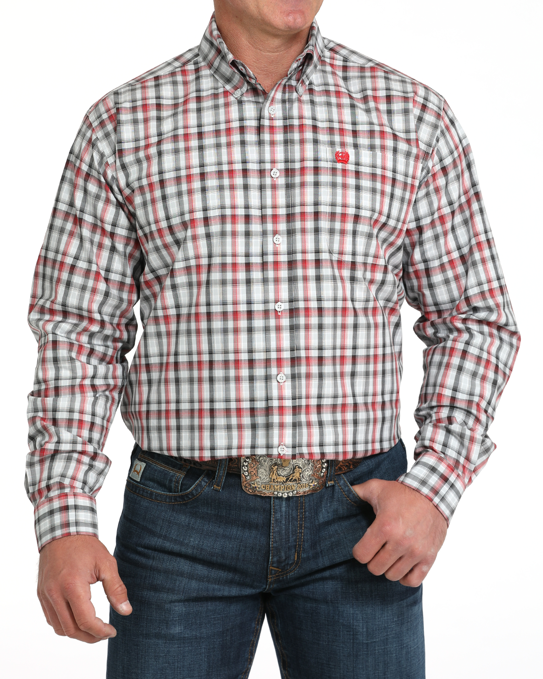Men's Classic Fit Button-Down Western Shirt