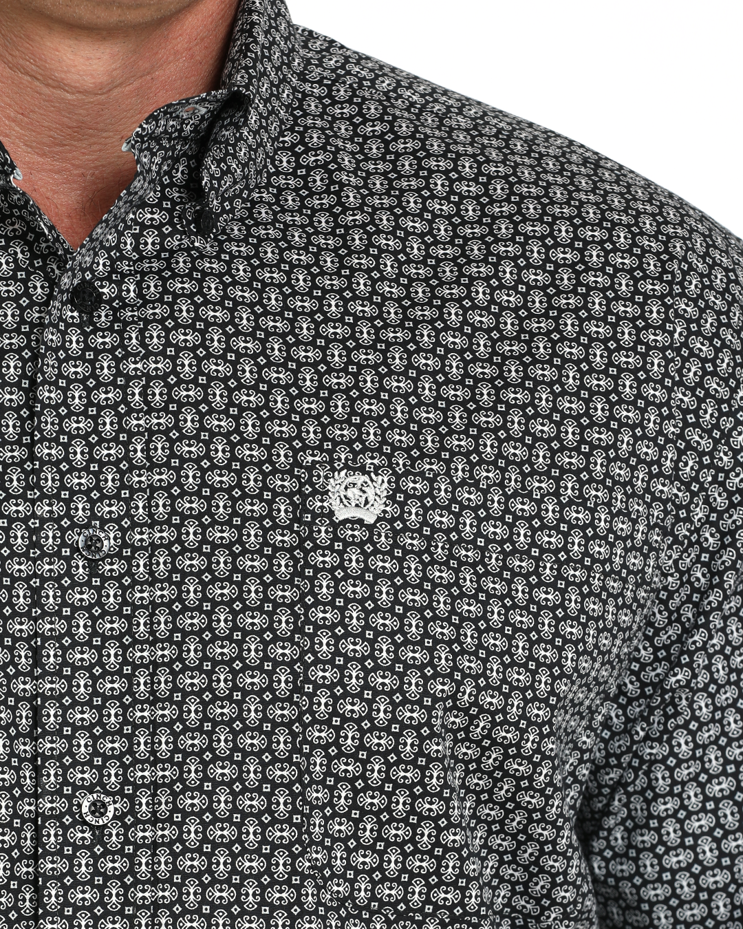 Men's Stretch Classic Fit Button-Down Western Shirt