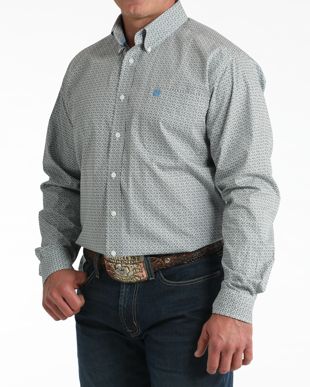 Men's Classic Fit Button-Down Western Shirt