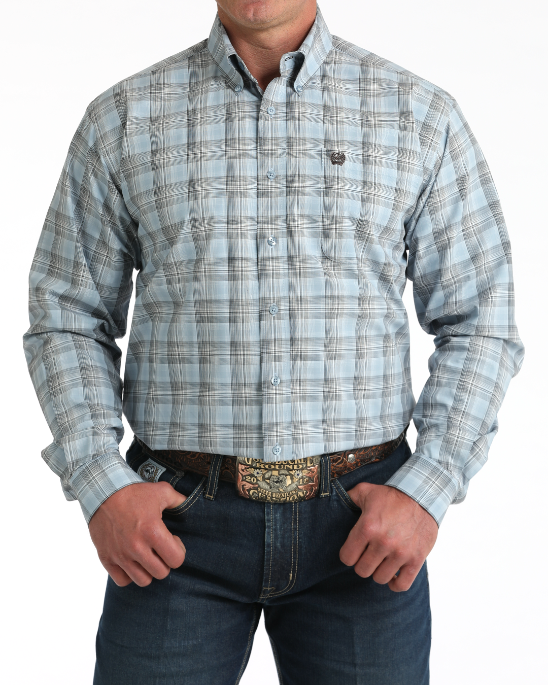 Men’s Classic Fit Button-Down Western Shirt