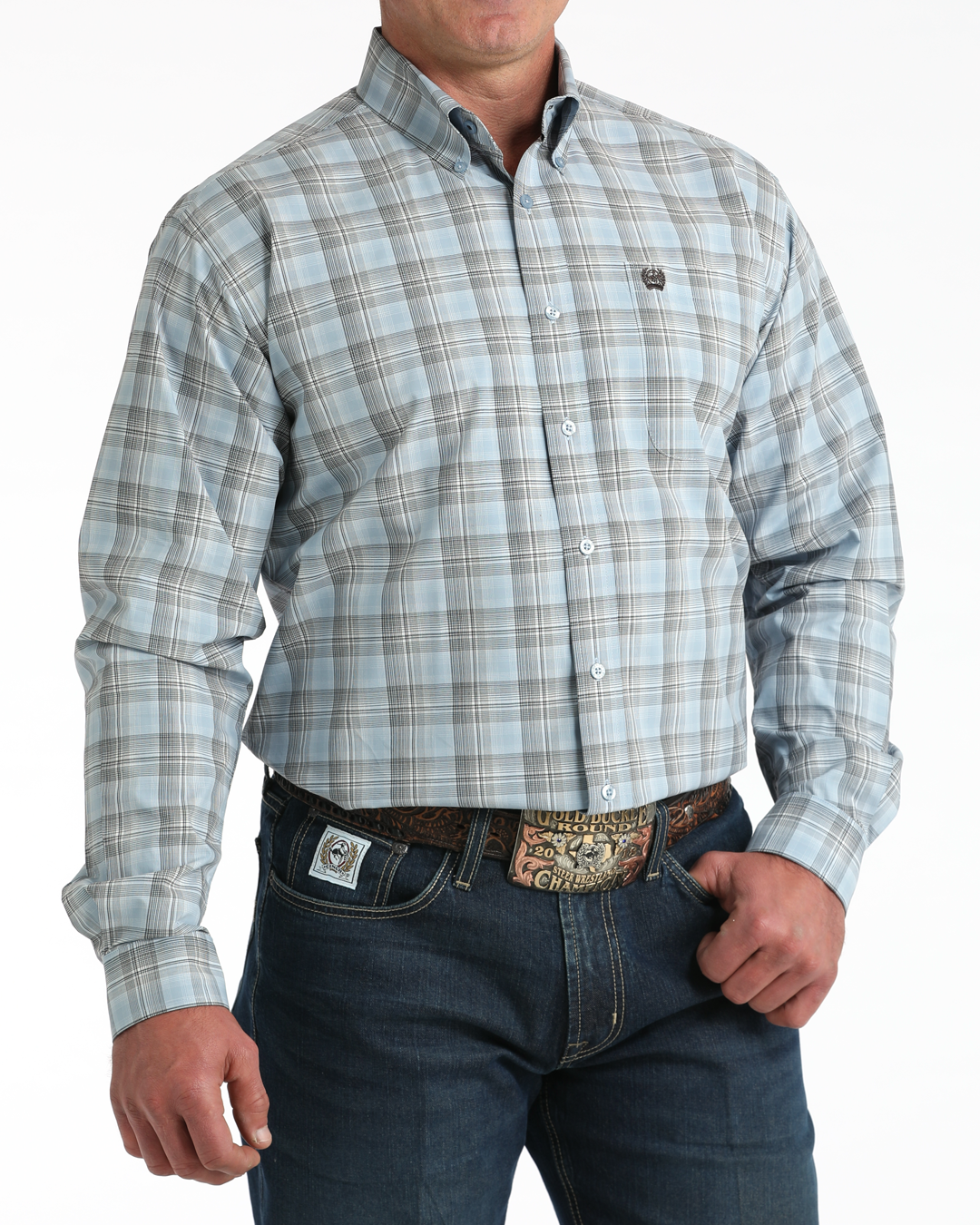 Men’s Classic Fit Button-Down Western Shirt